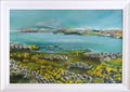 Spring Burren — cold wax and oil painting, framed